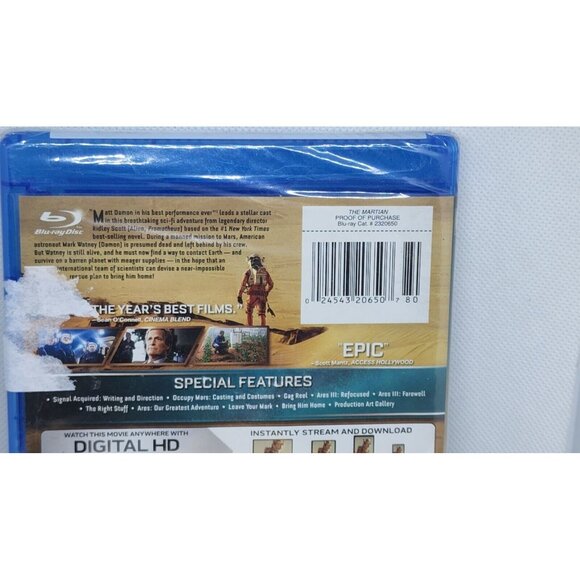 The Martian (2015) Blu-ray | Matt Damon | PG-13 | Ridley Scott - Picture 10 of 10